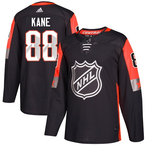 Adidas Blackhawks #88 Patrick Kane Black 2018 All-Star Central Division Authentic Stitched Youth NHL Jersey